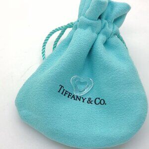 Tiffany & Co. Elsa Peretti Clear Rock Crystal Carved Small Open Heart Pendant